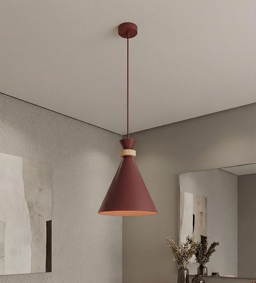 Lampa Wisząca ZERO 1 Burgundowy