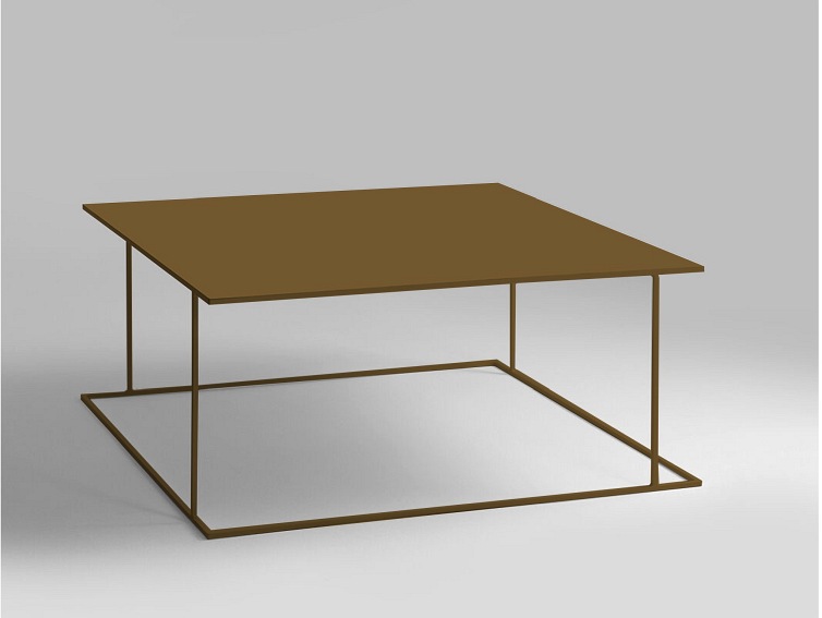 Stół Kawowy Walt Metal 100x100 Złoty