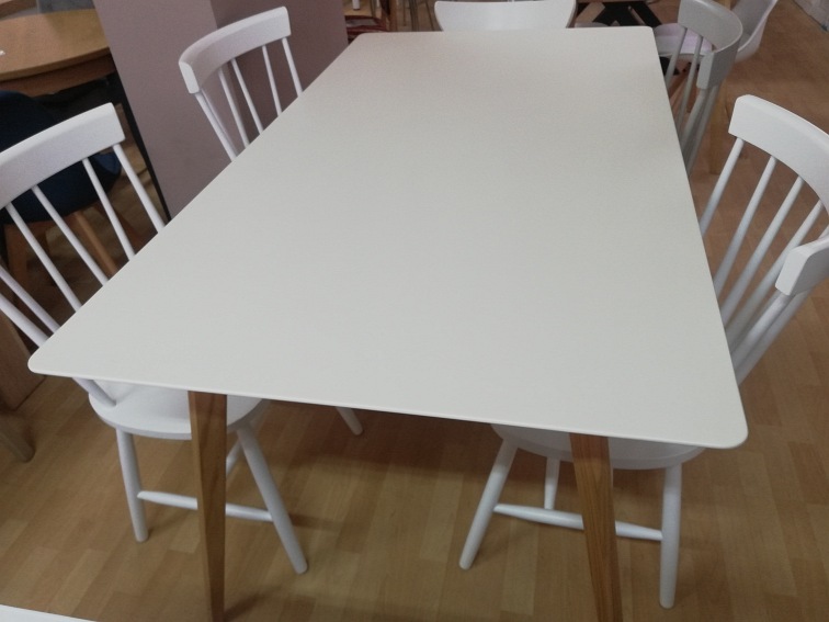 Stół MILAN 160x90 Biały/Dąb