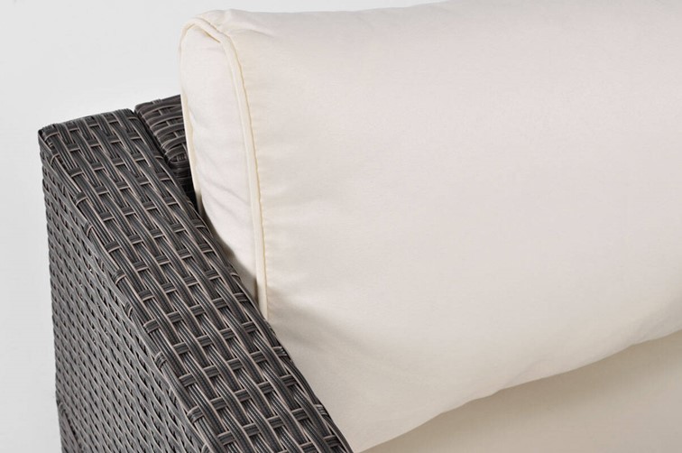 Fotel Ogrodowy MALAGA z Technorattanu Brązowy/Beżowy