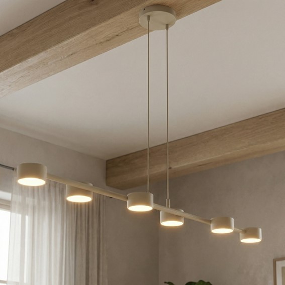 Lampa Wisząca MEGARA 6 Beżowy