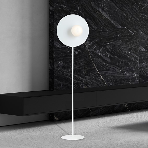 Lampa Podłogowa OSLO LP1 Biały/Opal