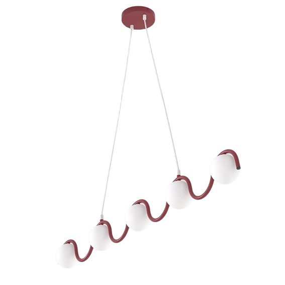 Lampa Wisząca SINUS 5 Burgundowy