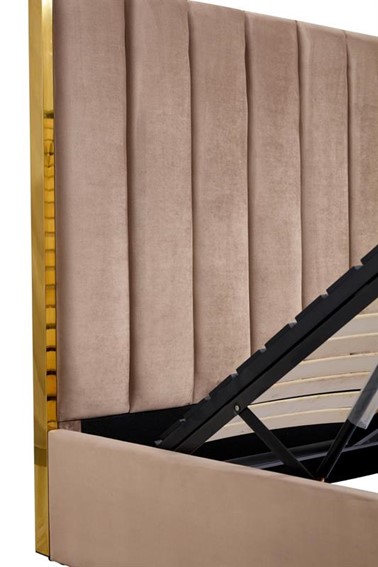 Łóżko PALAZZO 160x200 Beżowy/Złoty