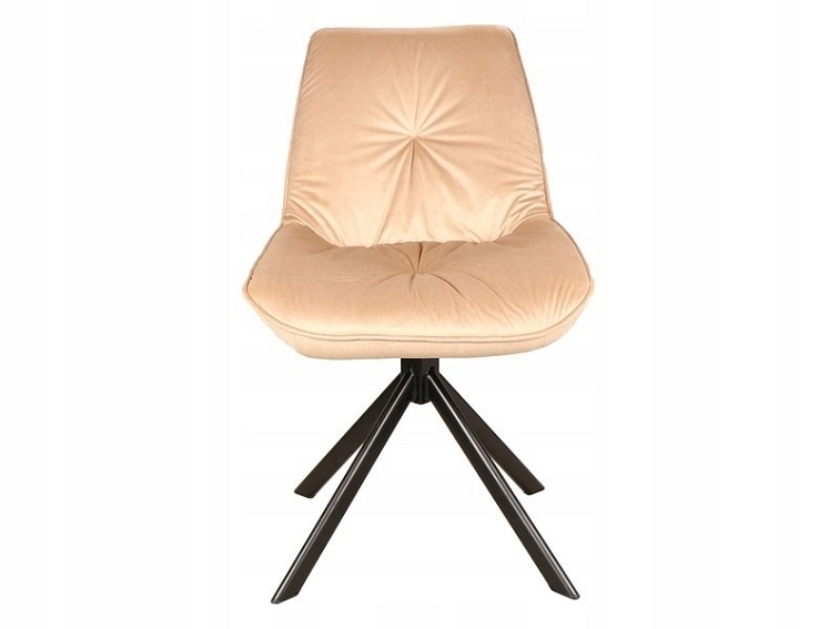 Krzesło BOOGIE I Velvet Czarny/Beż Bluvel 28