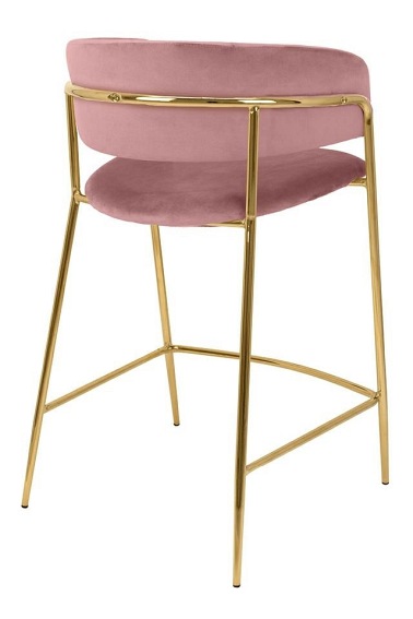 Krzesło Barowe DELTA Różowy