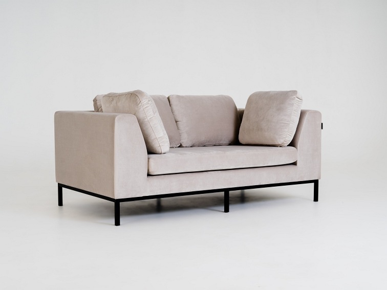 Sofa 2 os. Ambient 171x98x67 Kokos/Czarny