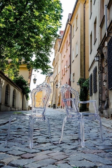 Krzesło KING ARM Transparentny/Poliwęglan