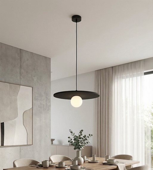 Lampa Wisząca CALMA 1 Czarny