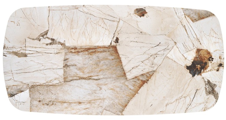 Stół ALTER Beżowy Marmur/Czarny