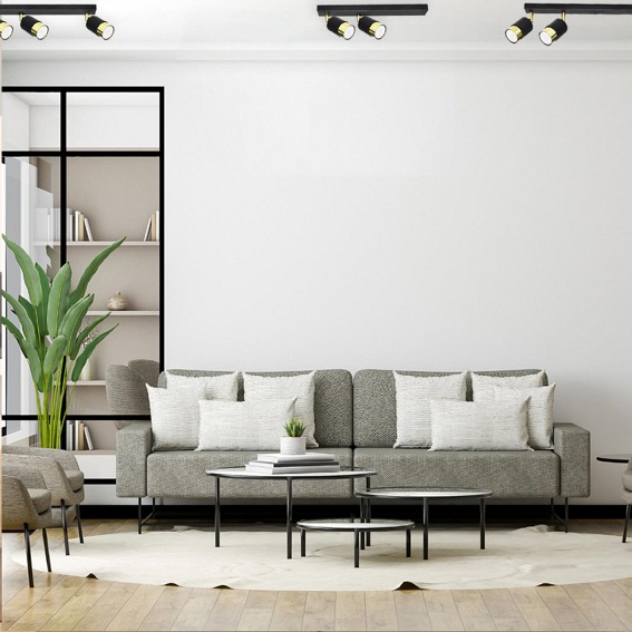 Lampa Sufitowa Plafon Massimo 2 Czarny/Złoty