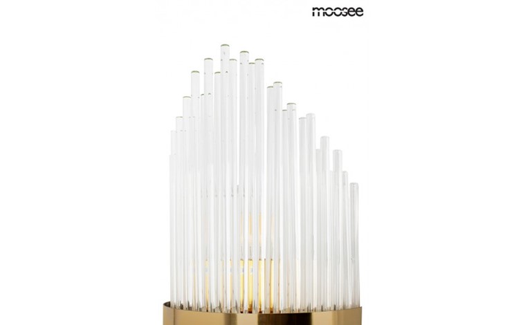 Lampa Ścienna FLORENS S Złoty/Transparentny