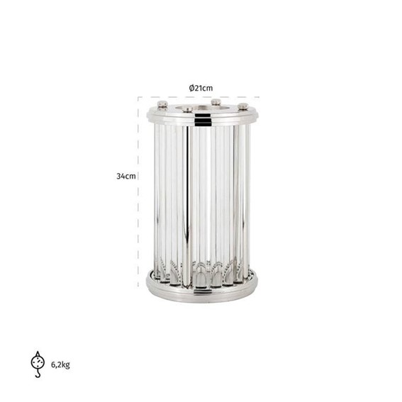 Świecznik EMERAY Srebrny