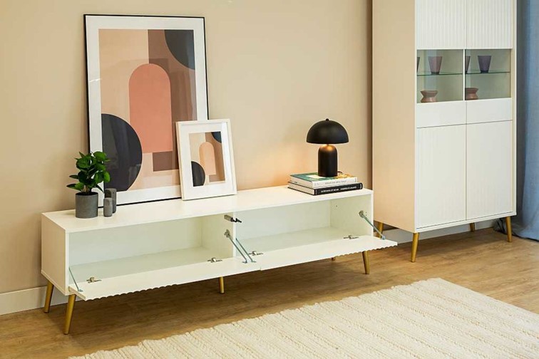 Stolik RTV RTV5-FX (2K) Biały