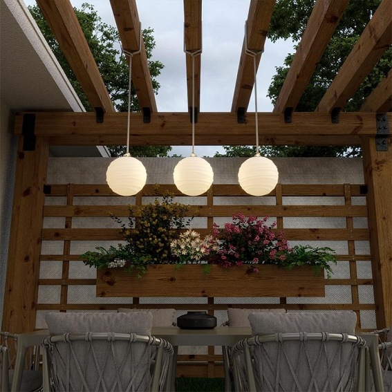 Lampa Wisząca SORA 25 BATTERY BEIGE Beżowy