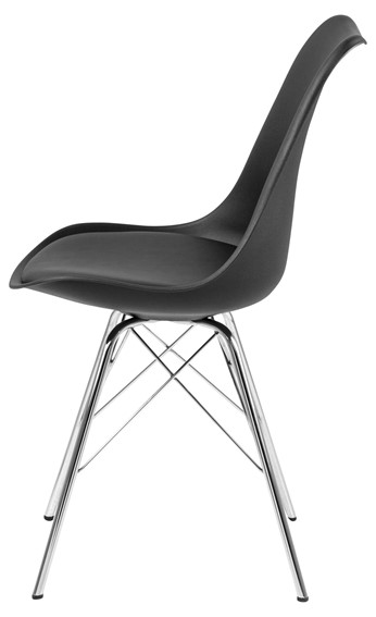 Krzesło ERIS Polipropylen Czarne