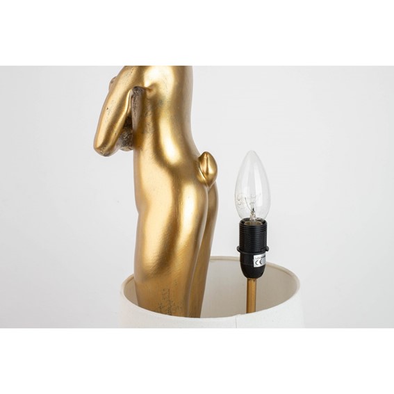 Lampa Stołowa RABBIT 88cm Biały/Złoty