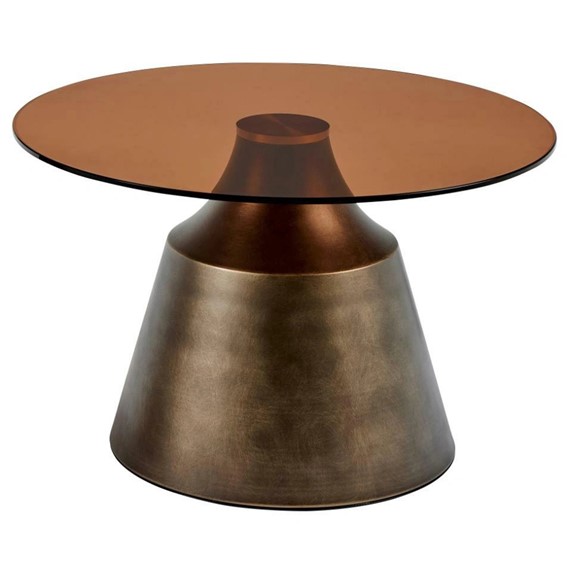 Stolik DUNSLEY fi70 Brązowy