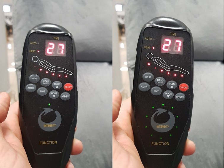 Fotel Rozkładany NEPTUN M Velvet (Funkcja Masażu) Szary Bluvel 14