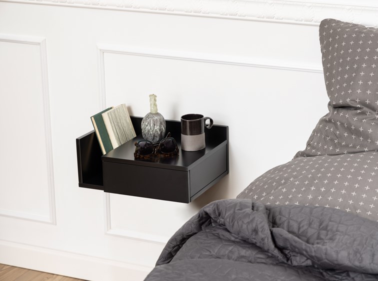 Szafka Nocna ASHLAN II Czarny