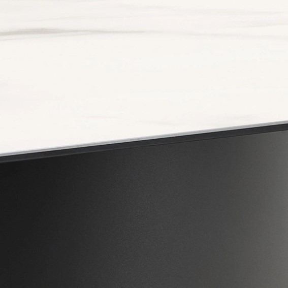 Stół MARBELLA 200x100 Czarny/Biały