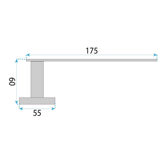 Uchwyt na Papier Toaletowy TIL 109 Czarny