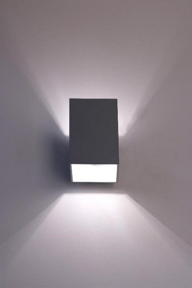 Kinkiet Rubik długi popiel