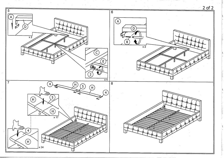 Łóżko BARCELONA 160x200 Szary + Materac FAMILY MAX