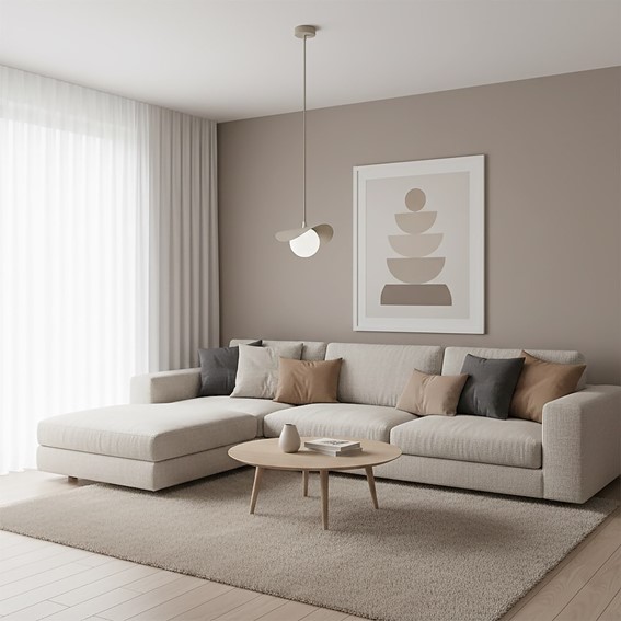 Lampa Wisząca RITUAL 1S Beżowy