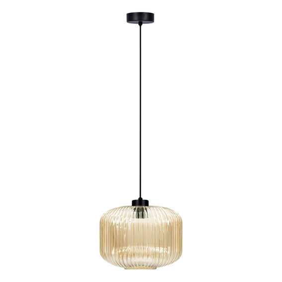 Lampa Wisząca CLARK K-5651 Bursztynowy/Czarny