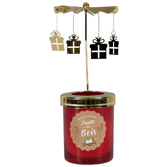 Świeca Zapachowa/Świąteczna KARUZELA Czerwony