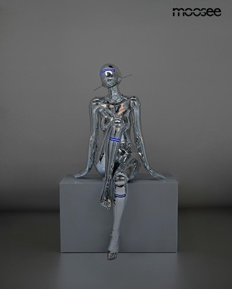 Lampa Podłogowa CYBER WOMAN Srebrny