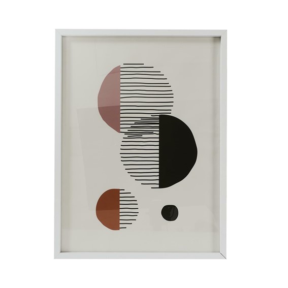 Obraz ART-DECO 60x45cm Biały