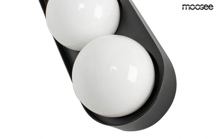 Lampa Ścienna DROPS 3 Czarny/Biały