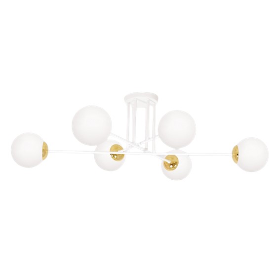 Lampa Wisząca ELMO K-5314 Biały/Złoty