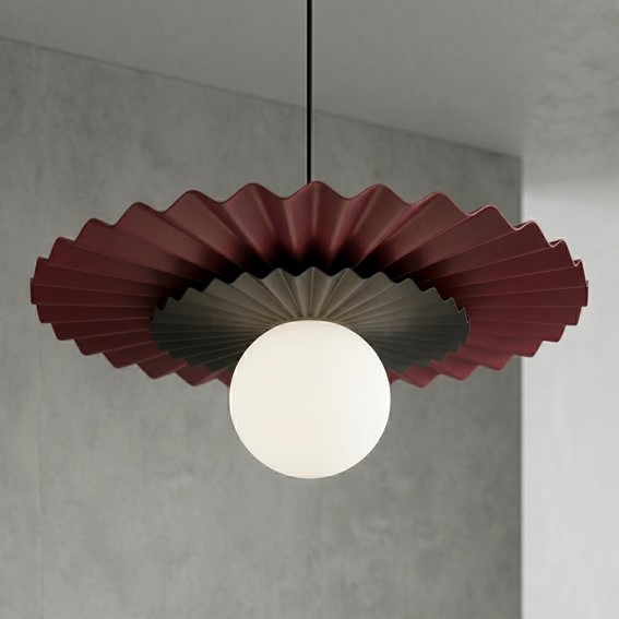 Lampa Wisząca UMBRA 1 Czarny/Burgund