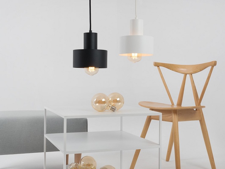 Lampa wisząca FAY 1 S – czarny