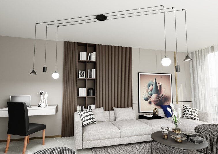 Lampa Wisząca FUJI 6 Czarny