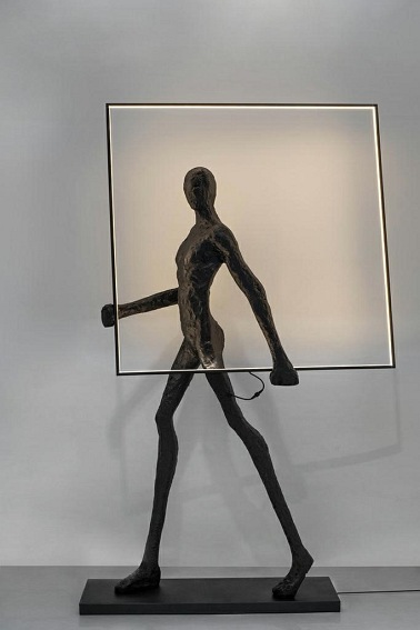 Lampa Podłogowa HUMAN Square Włókno Szklane