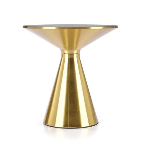 Ława TRIBECA fi50 Złoty/Czarny Marmur