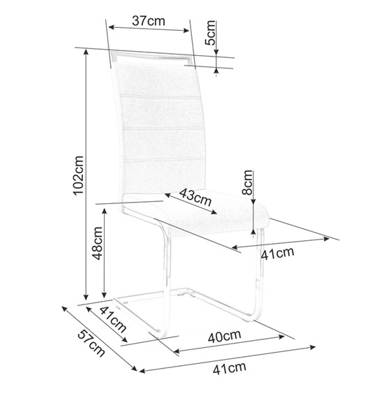 Krzesło H441 Velvet Czarny/Szary Tap.93