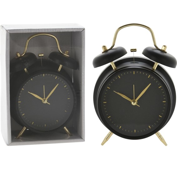 Zegar Budzik DRACO Czarny