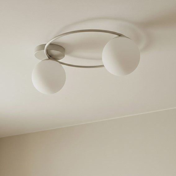 Lampa Sufitowa SOPRA 2 Beżowy/Biały