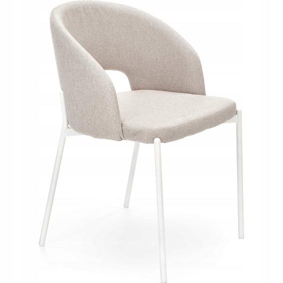 Krzesło K486 Biały/Beżowy
