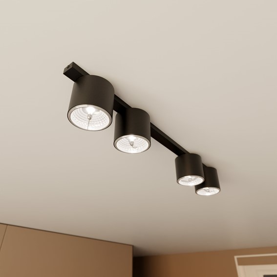 Lampa Sufitowa NANO 4 Czarny