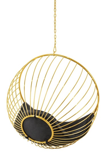 Fotel Wiszący GABBIA Złoty