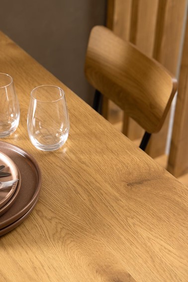 Stół PERU 120x80cm Dąb/Czarny