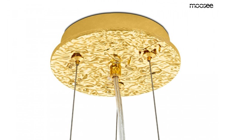 Lampa Wisząca RIVIERA 80 Złoty/Transparentny