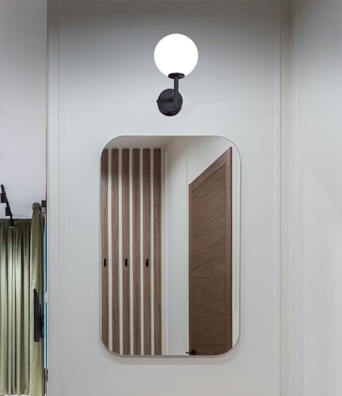 Kinkiet FARO K-4884 Czarny/Biały Matowy