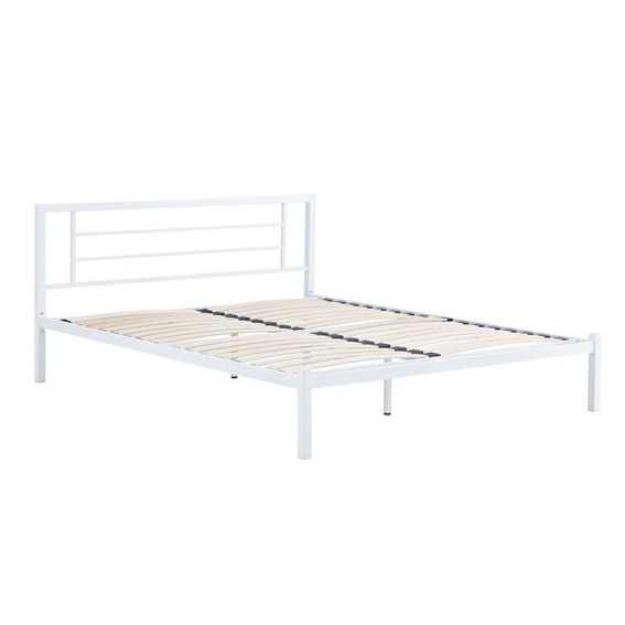 Łóżko Metalowe LM2-FX 160x200 Biały